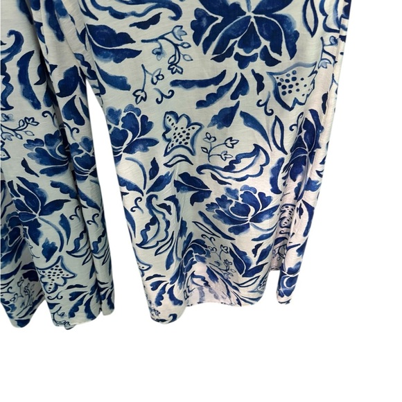 1.STATE Floral Blue and White Jumpsuit - Picture 8 of 9